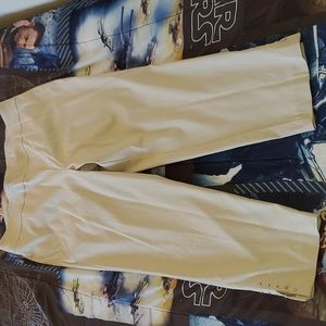 Brand new cream pants spandex with no tag brand new very comfortable